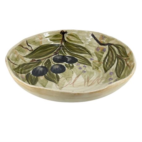 Tabletops Unlimited "Olive Grove" Stoneware Serving Bowl