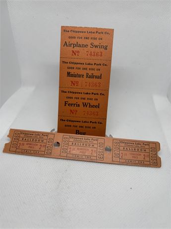 Chippewa Lake Ride Tickets