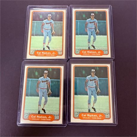 4 Cal Ripken Jr Rookie Cards - Pack Fresh