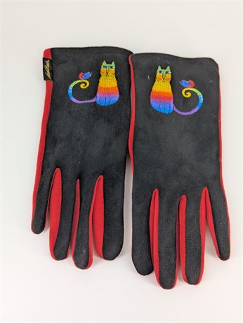 Laurel Burch Cat Gloves Women's Large