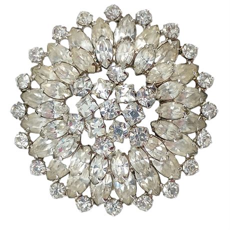 MCM Rhinestone Starburst Brooch