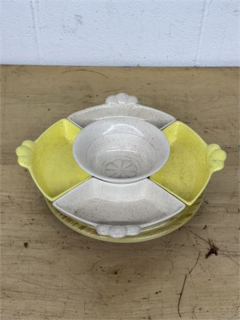Vintage Doranne of California Lazy Susan Centerpiece Server