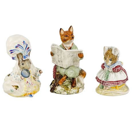 Lot of 3 Vintage English Ceramic Animal Figurines