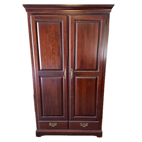 Vintage Cherry Traditional Style Armoire/ Dressing Cabinet