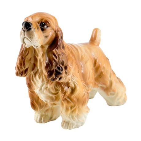 Vintage Napco Cocker Spaniel Porcelain Figurine