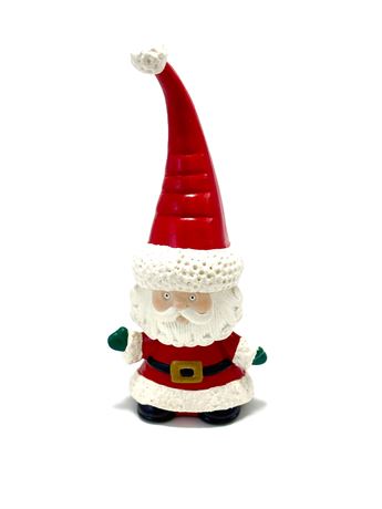 Vtg Ceramic Santa with Tall Hat