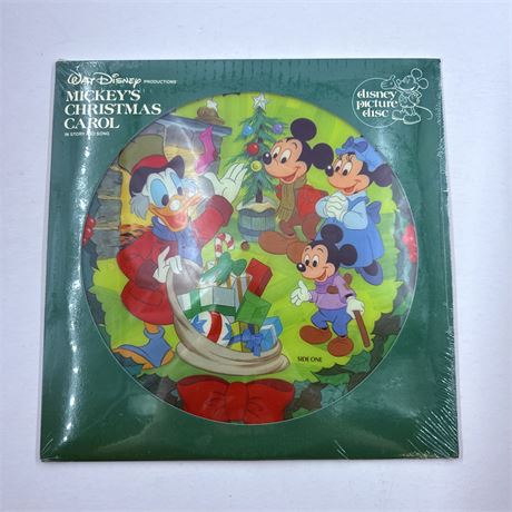 Mickey’s Christmas Carol Picture Disc Sealed Vinyl Record