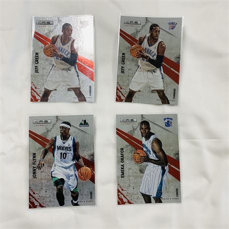 4 Numbered Basketball Cards