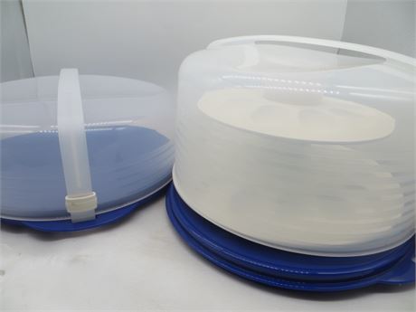 NEW VINTAGE TUPPERWARE PIE/CAKE CARRIER & EGG TAKER