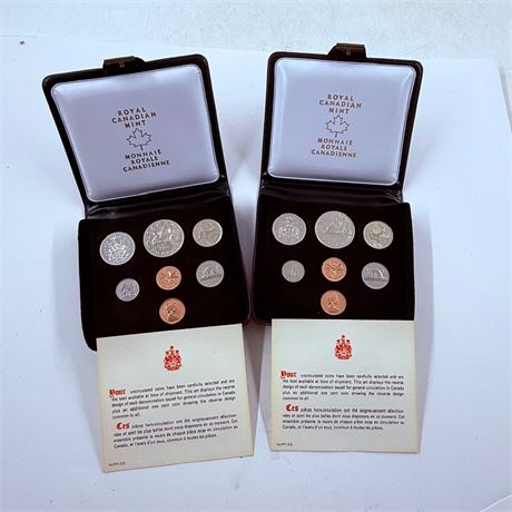 2x 1975 Canada Proof Sets