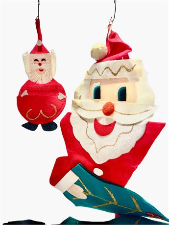MCM Felted Santa Decorations - Japan