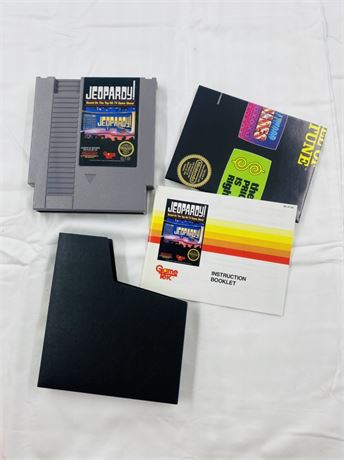 NES Jeopardy w/ Manual + Insert