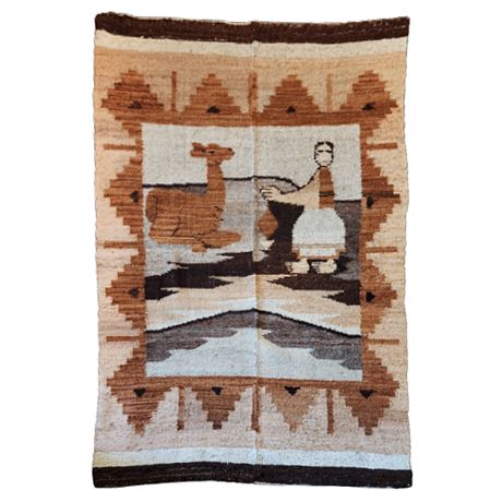 Hand Woven Peruvian Wool Blanket Rug