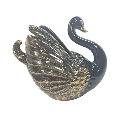 MCM Large Ceramic Swan Planter