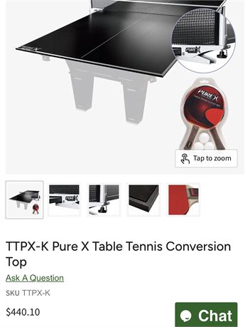 New Pure Tennis TTPX Ping Pong Table - High End - Complete with Net