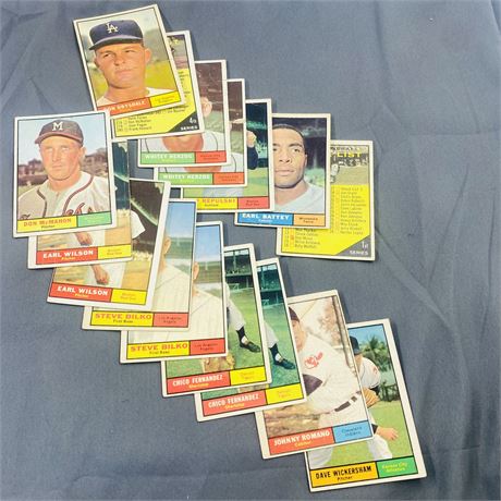 1961 Topps Baseball Lot