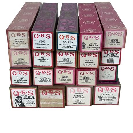 19 QRS Piano Rolls