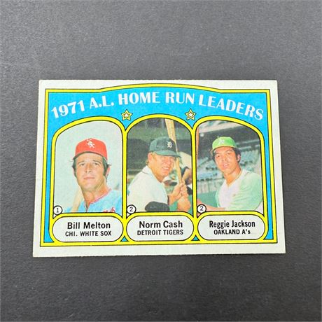 1972 Topps Reggie Jackson HR Ldr