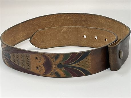 Vintage Leather cowboy belt
