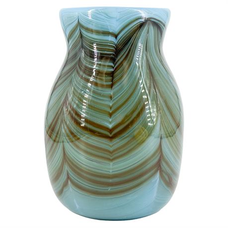 Vintage Hand-Blown Art Glass Vase