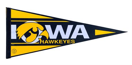 30” Wool Felt Iowa Hawkeyes Football Pennant