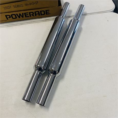 NOS Harley Davidson Exhaust Pipes w/ Baffles