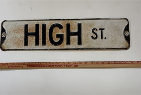 High St. Road Sign