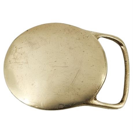 Vintage Solid Brass Belt Buckle