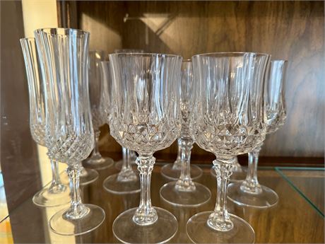 Cristal D'Arques "Longchamp" Glassware Lot