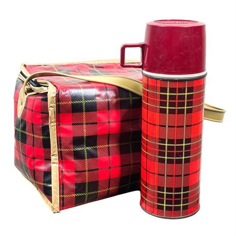 Vintage Lunchbox and Matching Thermos by Thermos Brand