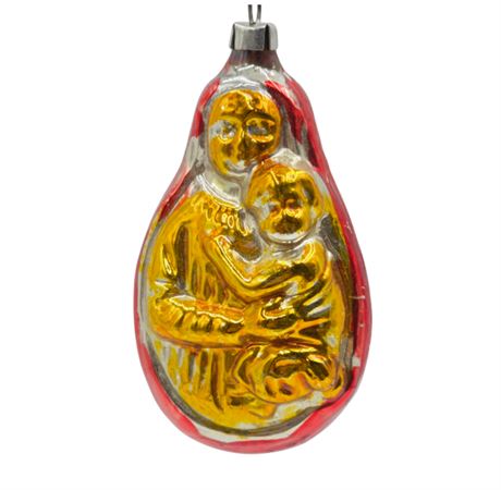 Antique West German, Madonna & Child Ornament