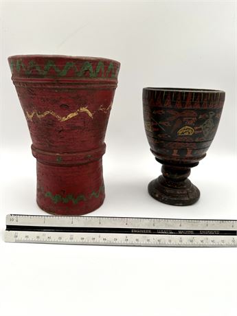 Two South American Wood Cups