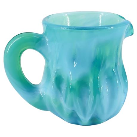 Vintage BOYD Waterloo Slag Glass Individual Cream Pitcher
