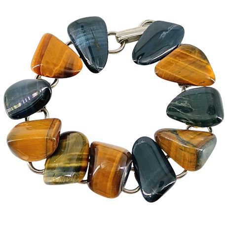 Tiger's Eye Bohemian Link Bracelet