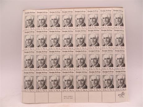 1976 Thirteen Cent Stamp Adolph S. Ochs NY Times Publisher