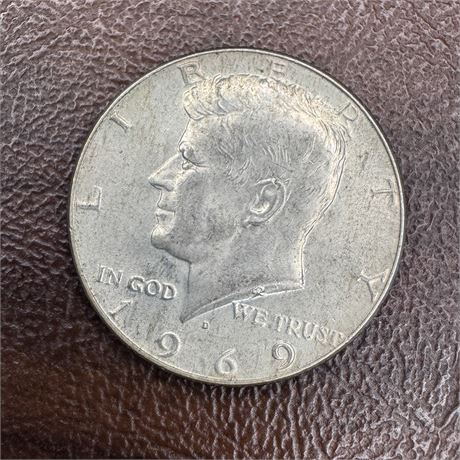 Kennedy Half Dollar - 1969 D - 40% Silver