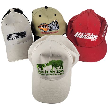 NS / This is my Zoo / Milwaukee Road / Lake Erie Monsters Hat Lot
