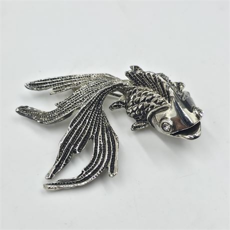 VTG Pot Metal Koi Fish Brooch