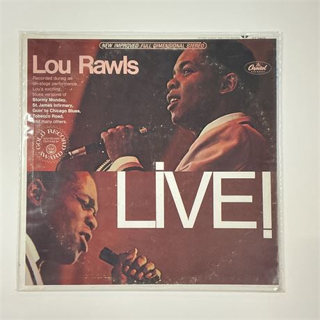 Lou Rawls Live Sealed Vinyl Record