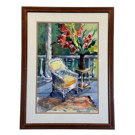 Rita Argen Auerbach Original Watercolor Still Life Painting
