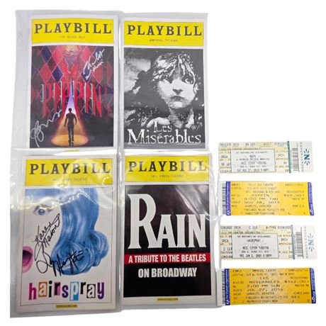Lot of 4 Broadway Playbills