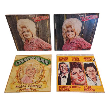 Vintage Vinyl Classic Country Record Lot, 12"