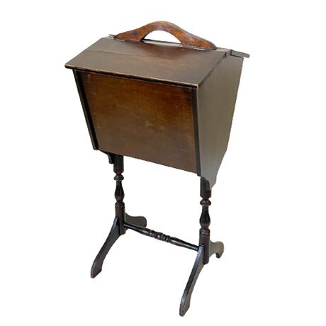 Antique Wooden Sewing Cabinet