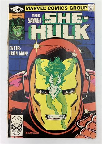 40 cent No 6 1980 She-Hulk Marvel Comics Group Comic