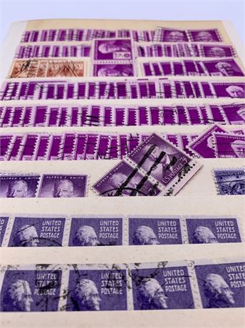 135 Vintage 3 cent US Postage Stamps