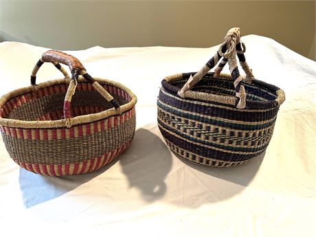 Large woven baskets