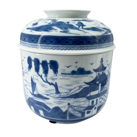 Mottahedeh "Blue Canton" Temple Jar