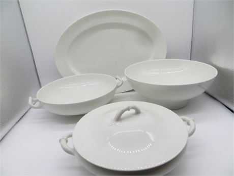 Haviland China Platter & 2 Serving Bowls