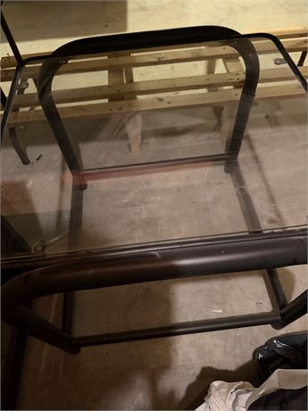 Glass Top End Table