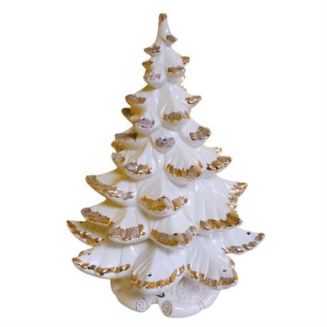 Vintage Ceramic White Christmas Tree